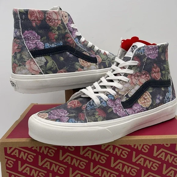 Vans Men’s Moody Floral Sk8-Hi Tapered Sneakers Grey/White
VN0A7Q621XM - Picture 9 of 16
